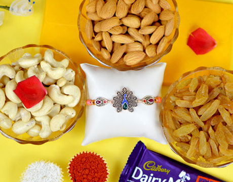 Rakhi with Dry Fruits