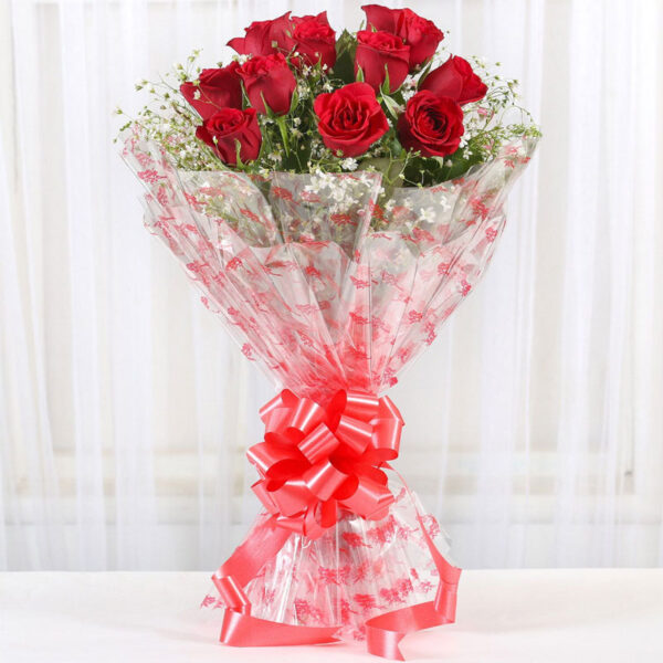 12 Red Roses Bouquet