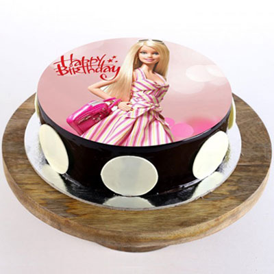 Smart Barbie Photo Cake