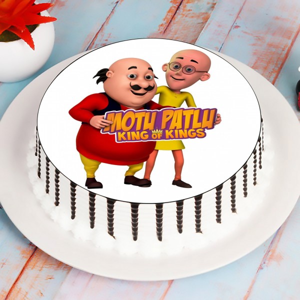 Motu Patlu Photo Cake