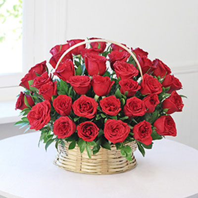 Fab Forty Rose Basket