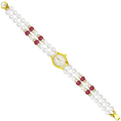 Classic–Red Pearl Watch