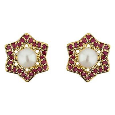 Stary Pearl Earrings