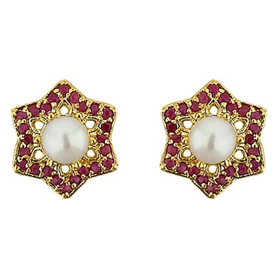 Stary Pearl Earrings