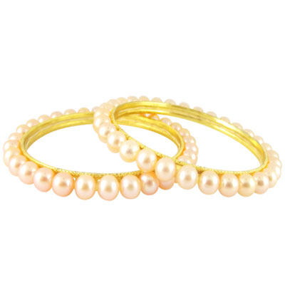 Pink Pearl Bangles