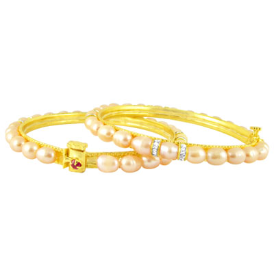 Natural Pearl Bangles