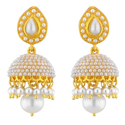 Ethnic Pearl Jhumkis