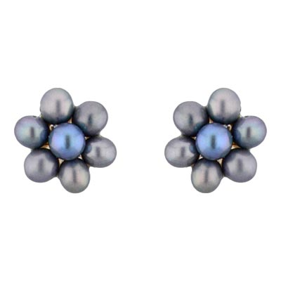 Grey Pearl Earrings