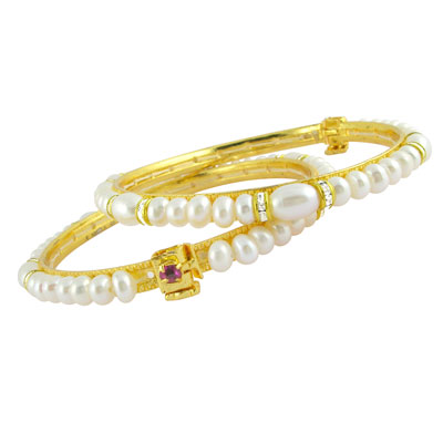 Pearl Stone Bangles