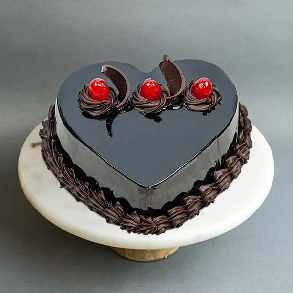 Five Star Chocolate Heart Cake