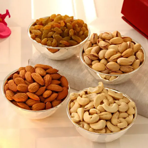 Dry Fruits Silver Bowl