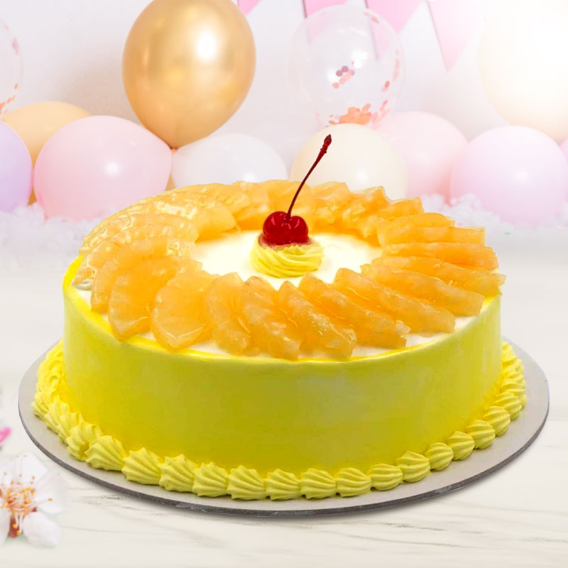 Fresh Cream Pineapple Cake