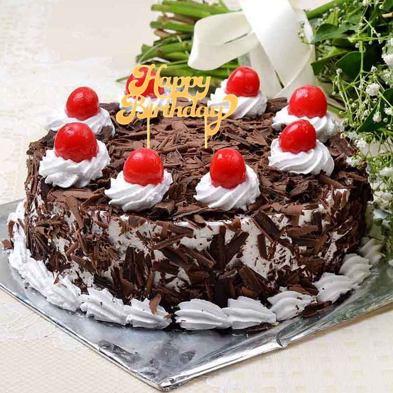 Happy Birthday Black Forest Cake