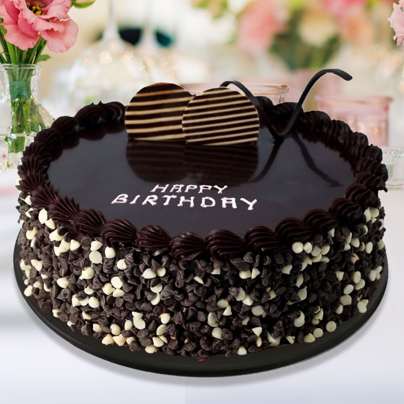 Happy Birthday Chocolate Truffle Cake