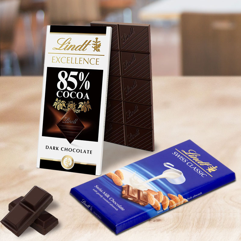 Lindt Milk & Dark Chocolate Set