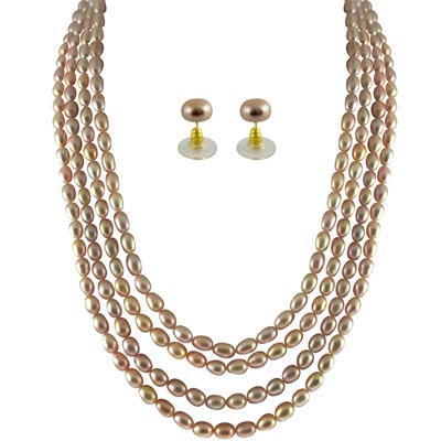 4 String Pink Pearl Set