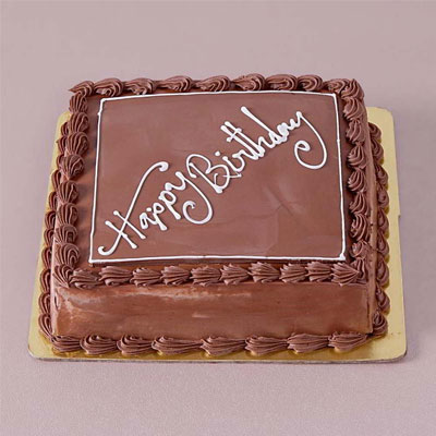 Fresh Birthday Chocolate Cake