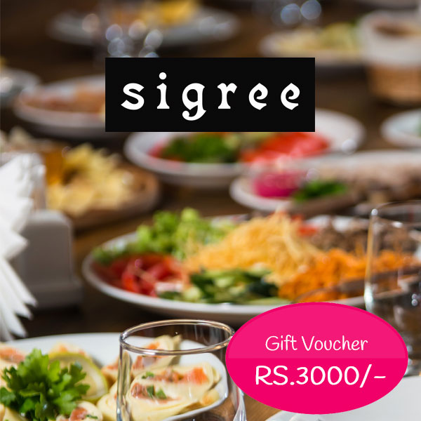 Sigree Global Restaurant Food Voucher Rs.3000