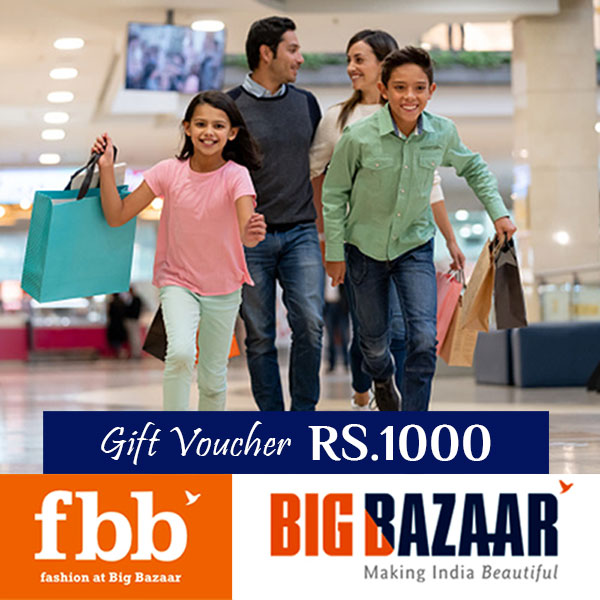 Big Bazaar Gift Card Worth Rs.1000