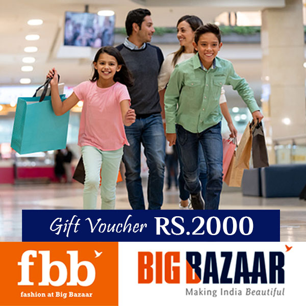 Big Bazaar Gift Card Worth Rs.2000