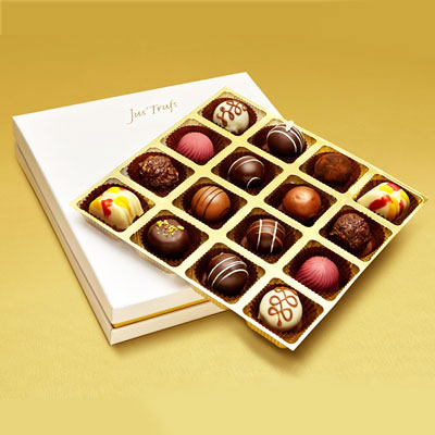 Valentines Assortment of Belgian Pralines box of 16