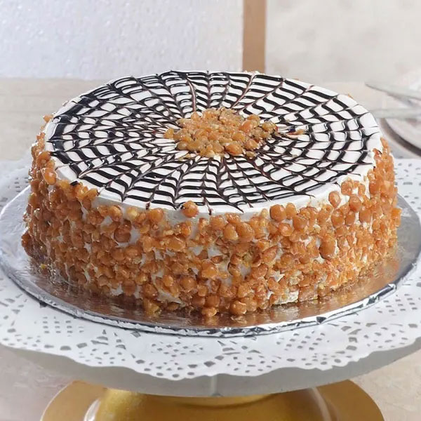 Eggless Butterscotch Cake – Midnight Delivery