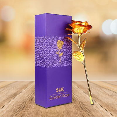 24K Golden Rose