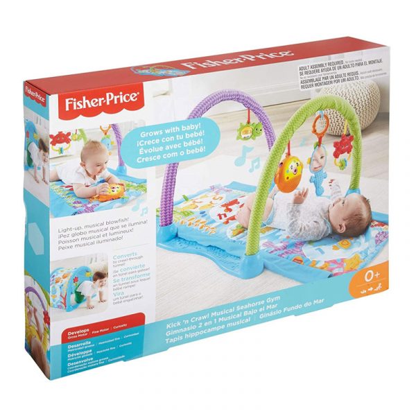 Fisherprice Kick N Crawl Musical Seahorse Gym