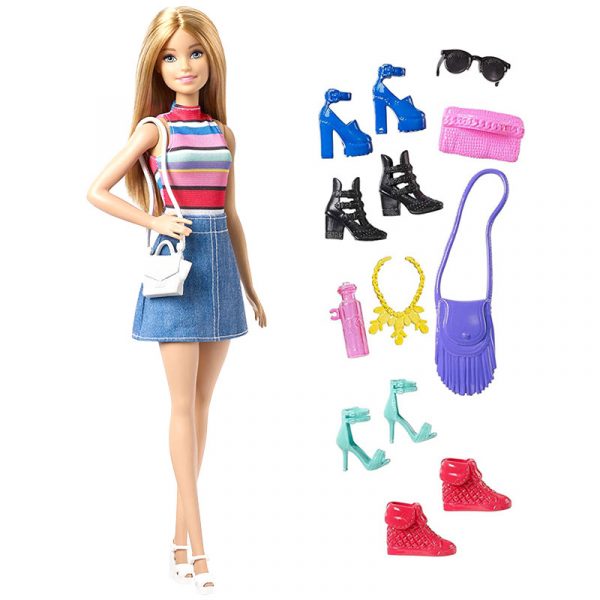 Stylish Barbie Doll and Shoe