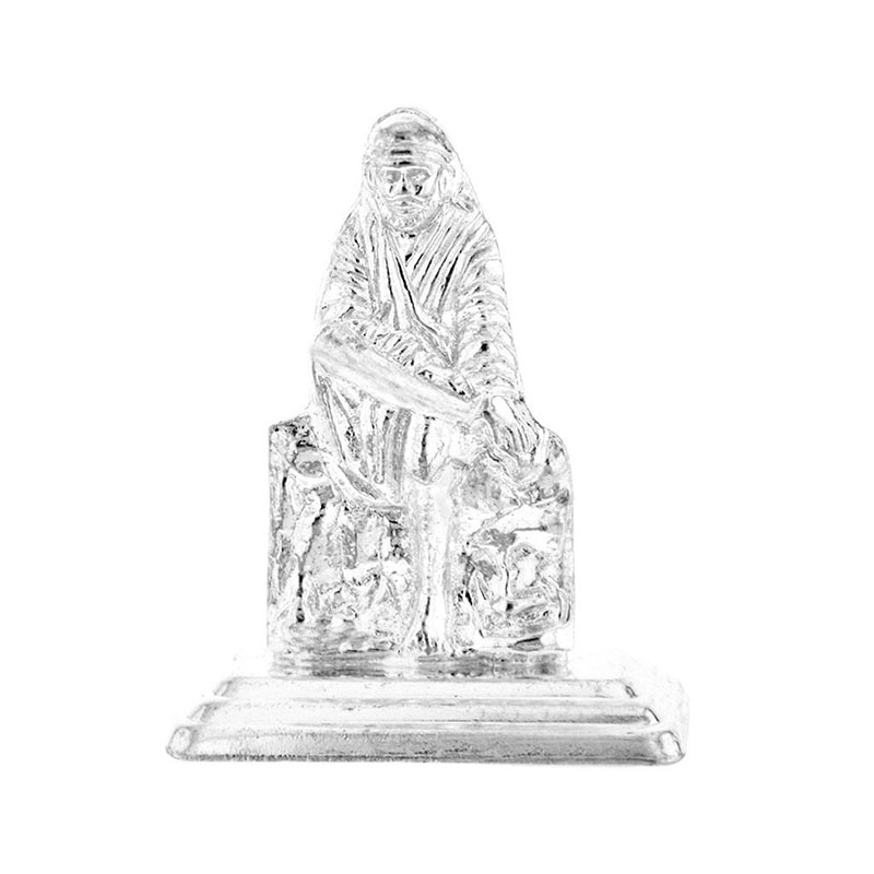 Lord Sai Baba Silver Idol