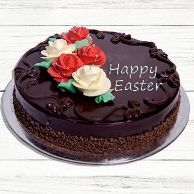 Eggless Easter Chocolate Cake