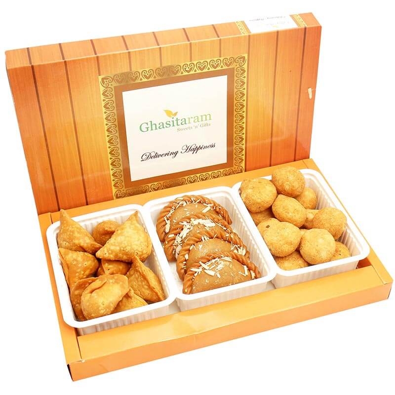 Gujiya, Farsan Samosa and Kachori Holi  Hamper