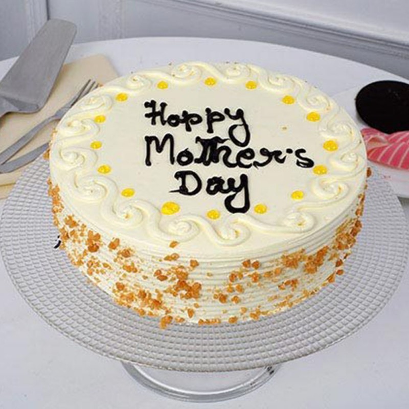 Eggless Butterscotch Cake for Mother’s Day