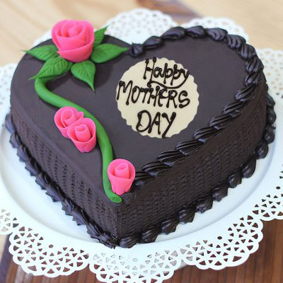 Mother’s Day Heart Chocolate Cake