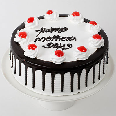 Eggless Black Forest Mother’s Day Cake