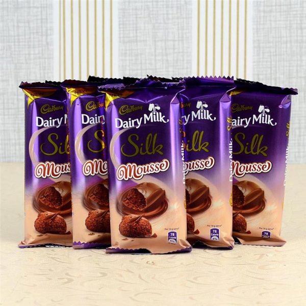 Cadbury Silk Mousse Chocolate Bar Set 5