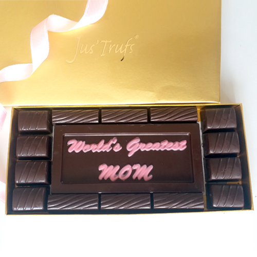 World’s Greatest MOM chocolate Bar with Truffles