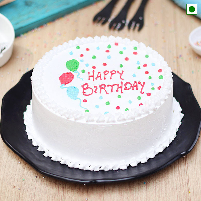 Fresh Eggless Birthday Cake