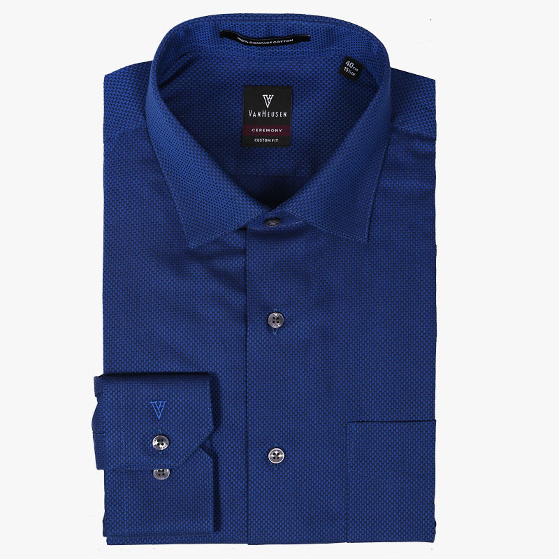 Deep Navi Blue Shirt by Van Heusen