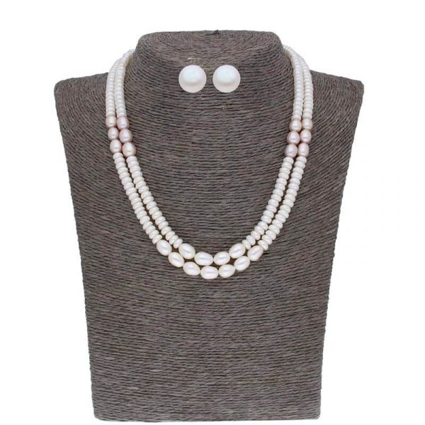 2 Line 5-6MM Button Pearl Set