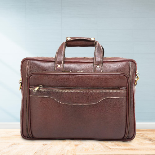 Elegant Gents Leather Portfolio Bag