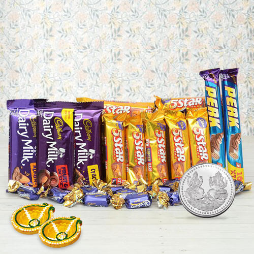 Diwali Chocolates with Silver Coin