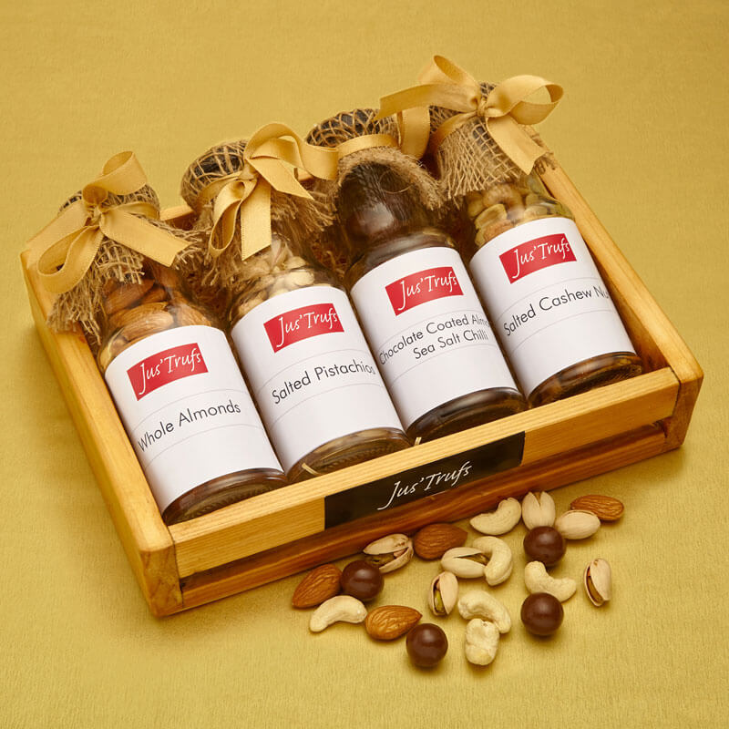 Dryfruits with Chocolate Coated Almonds Diwali Hamper