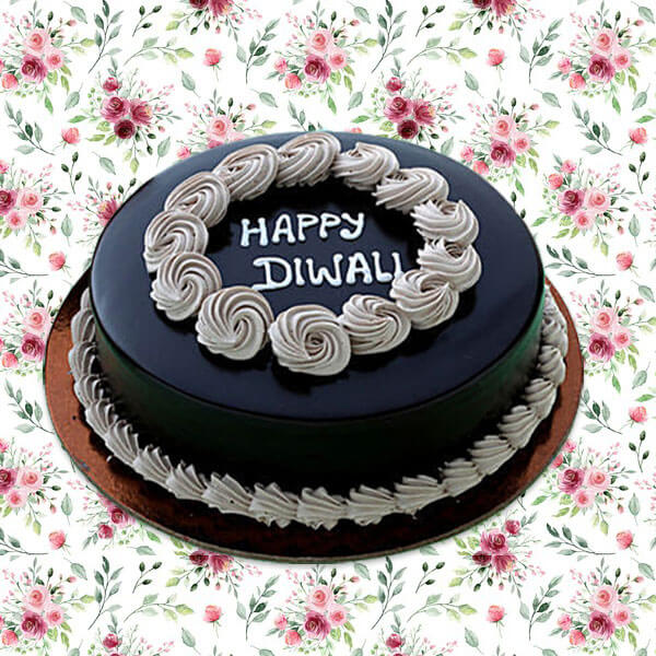 Happy Diwali Chocolate Cake