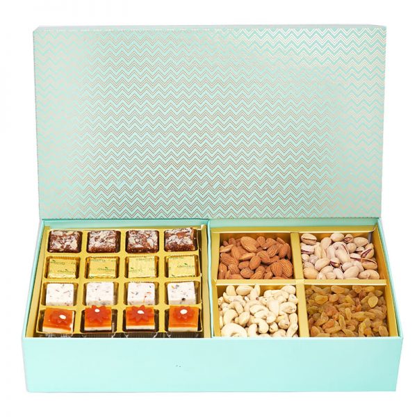 Green Big Box of Assorted Bites and Dryfruits