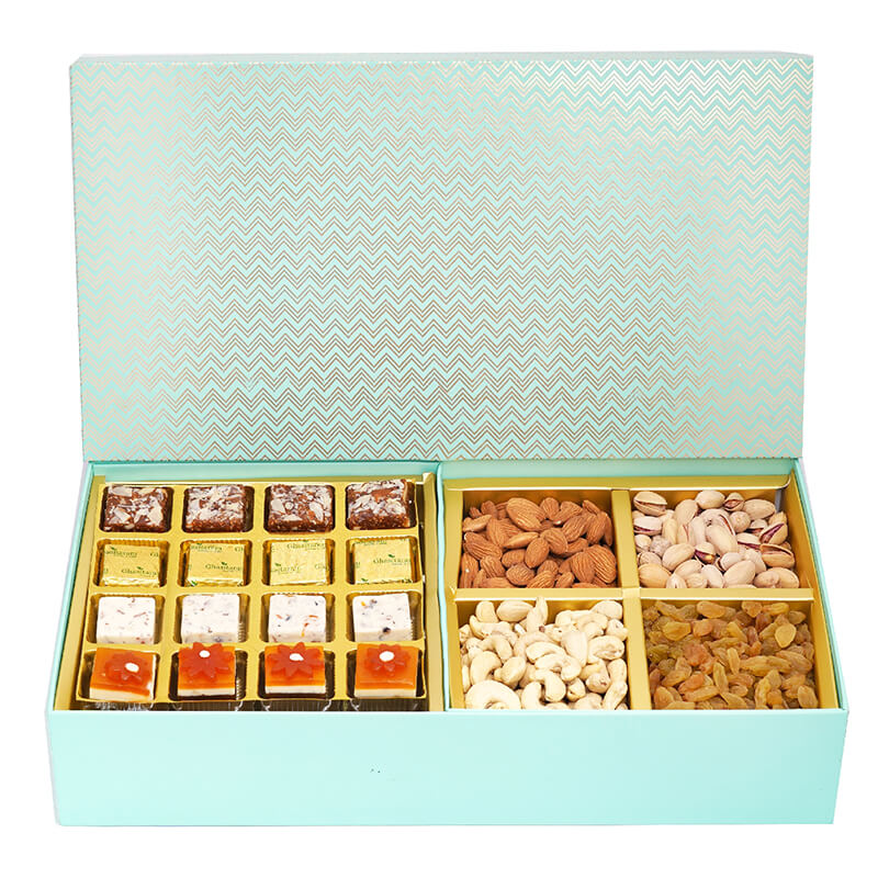 Green Big Box of Assorted Bites and Dry fruits
