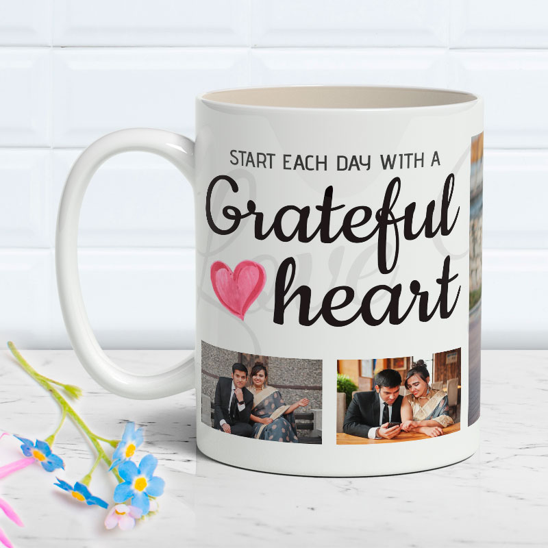 A Greatful Heart Personalized Mug