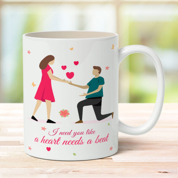A Heart Needs a Beat Personalized Mug