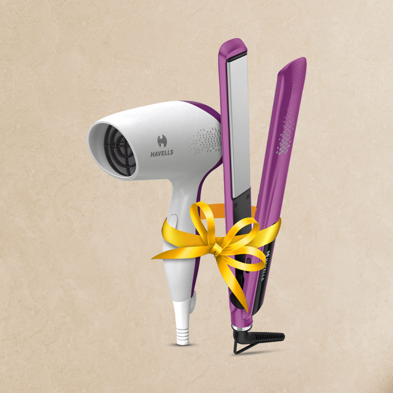 Havells HC4025 Limited Edition Styling Pack Combo (Dryer + Straightener)