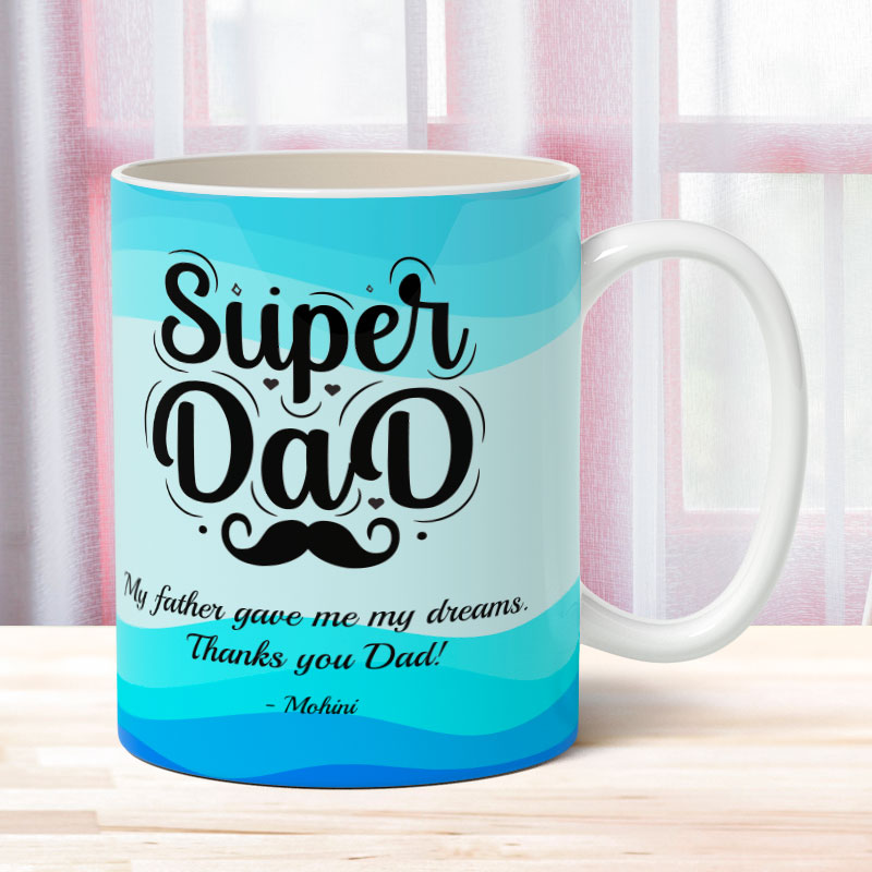 Super Dad Personalized Coffee Mug